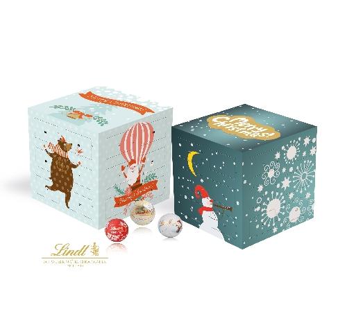 Custom Printed Lindt Chocolate Advent Calendar Cube